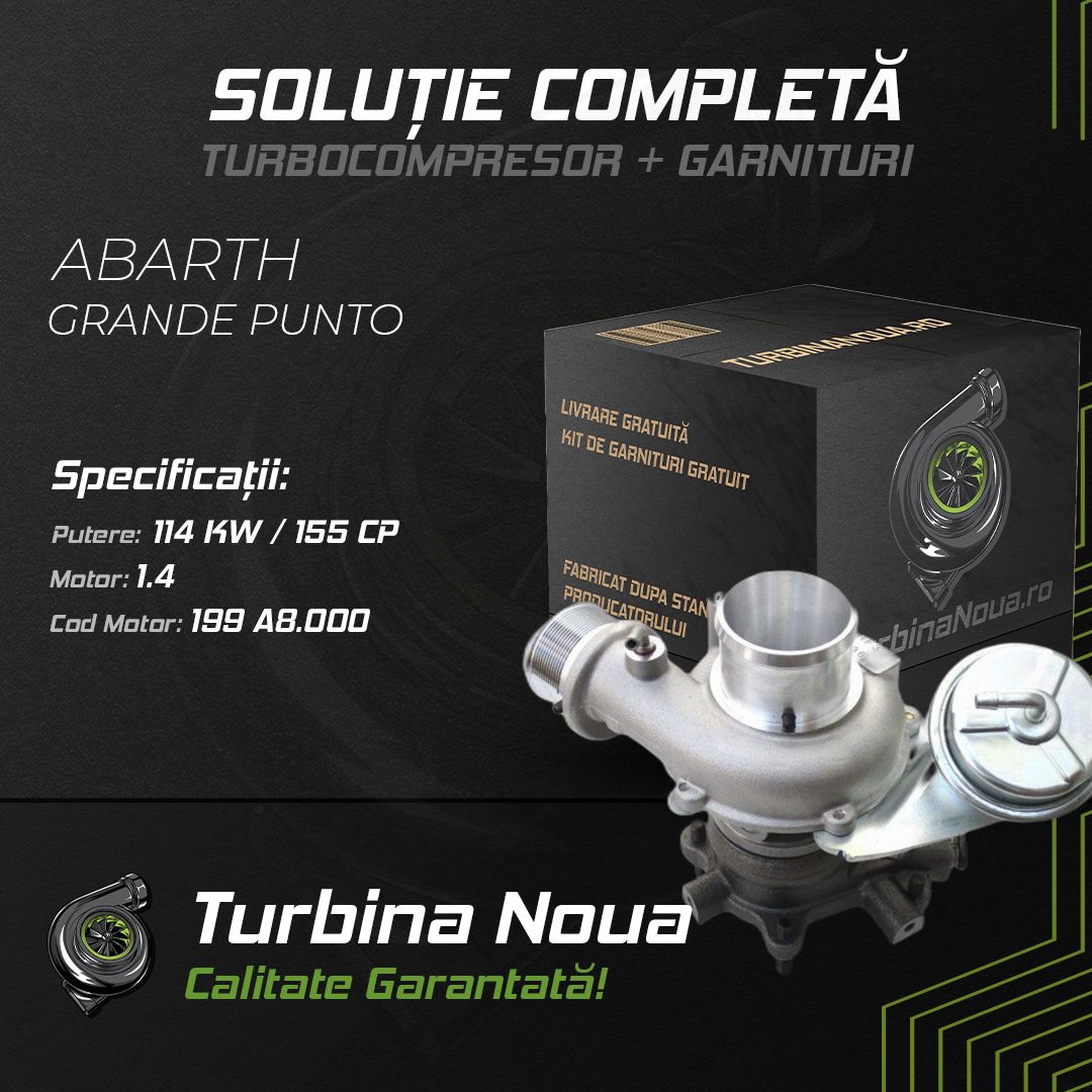 Turbina ABARTH GRANDE PUNTO 1.4 114 KW / 155 CP Noua - Image 2