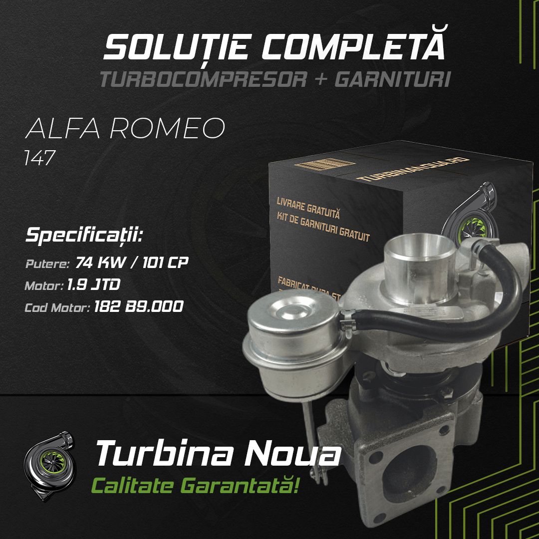Turbina ALFA ROMEO 147 1.9 JTD 74 KW / 101 CP Noua - Image 2