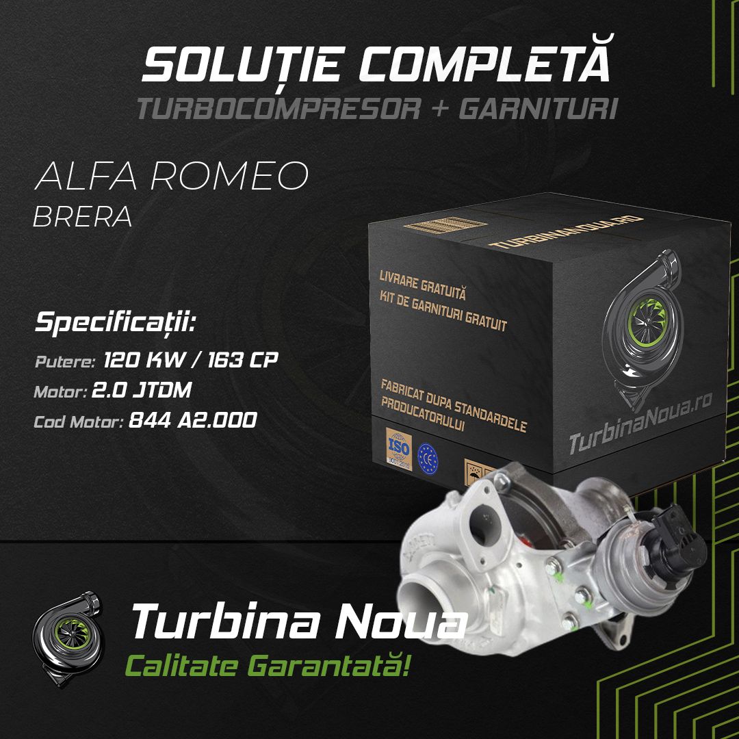 Turbina ALFA ROMEO BRERA 2.0 JTDM 120 KW / 163 CP Noua - Image 2