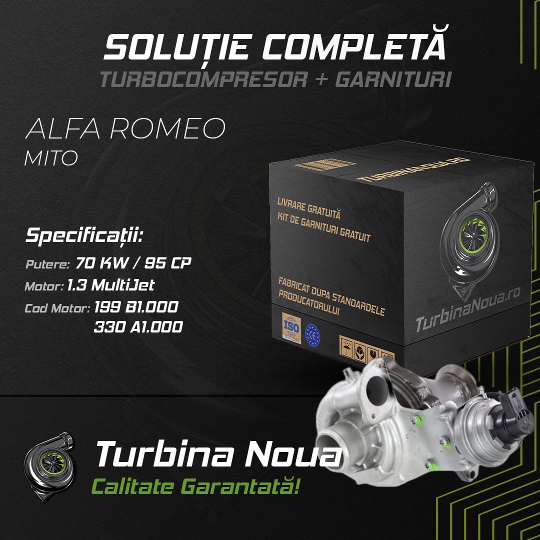 Turbina ALFA ROMEO MITO 1.3 MultiJet 70 KW / 95 CP Noua - Image 2