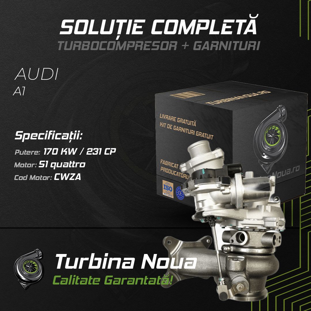 Turbina AUDI A1 S1 quattro 170 KW / 231 CP Noua - Image 2