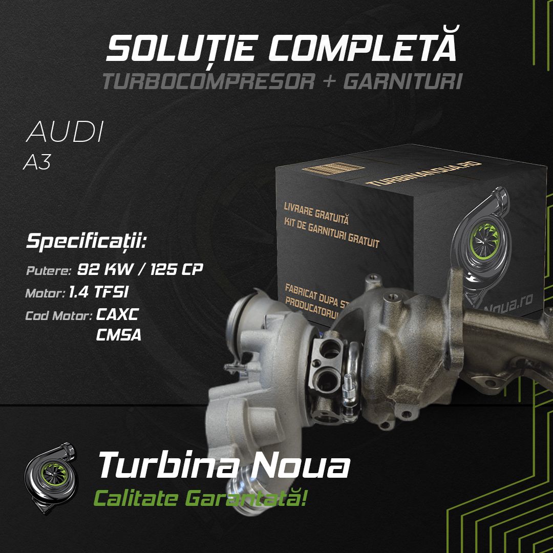 Turbina AUDI A3 1.4 TFSI 92 KW / 125 CP Noua - Image 2