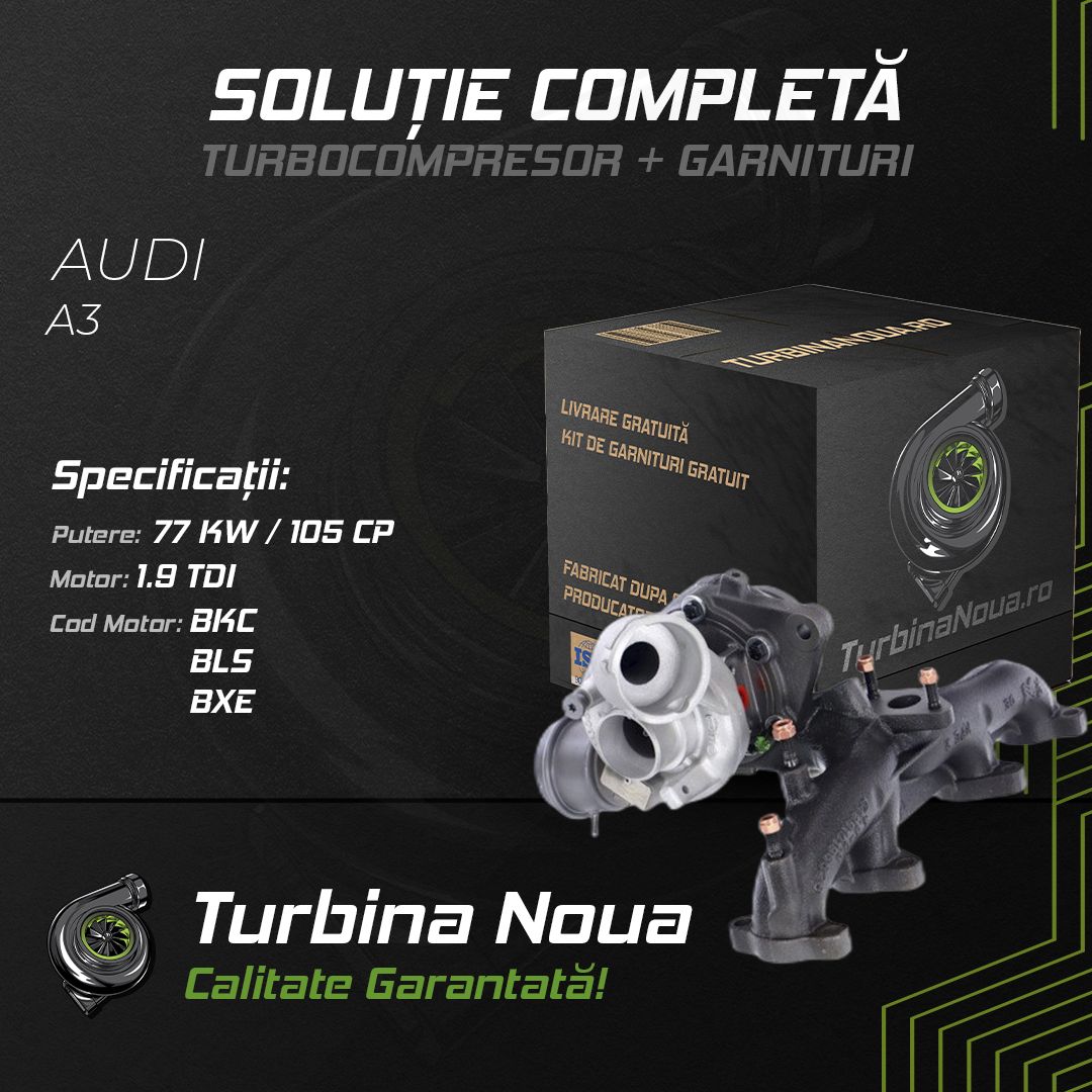 Turbina AUDI A3 1.9 TDI 77 KW / 105 CP Noua - Image 2