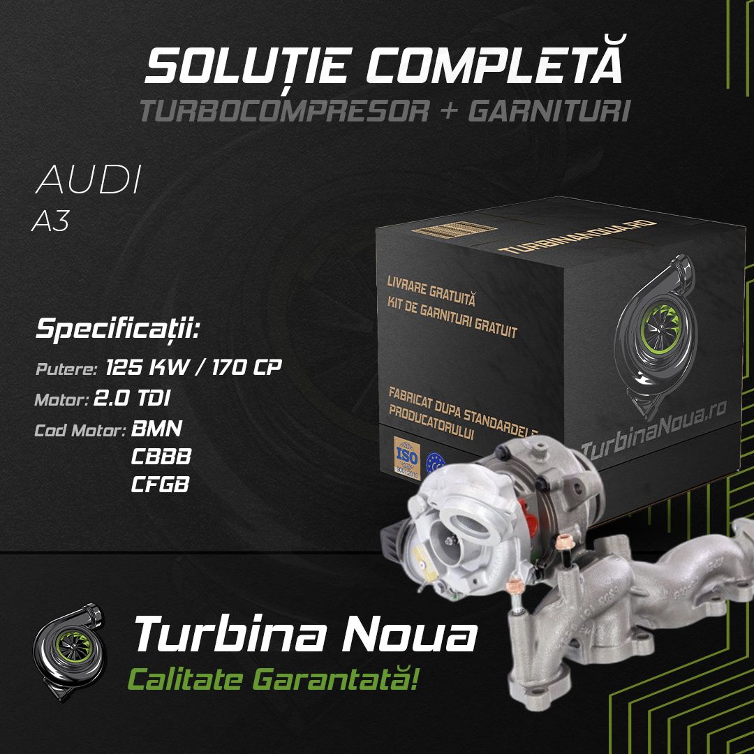 Turbina AUDI A3 2.0 TDI 125 KW / 170 CP Noua - Image 2