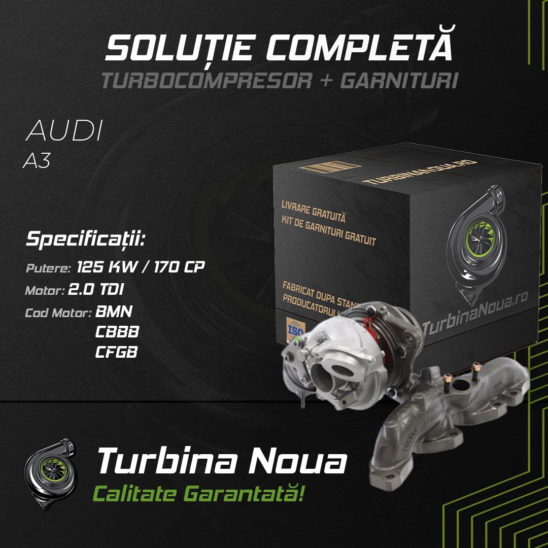 Turbina AUDI A3 2.0 TDI 125 KW / 170 CP Noua - Image 2