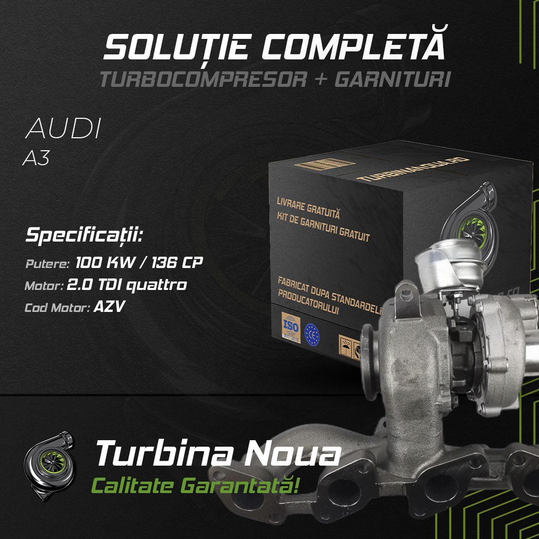 Turbina AUDI A3 2.0 TDI quattro 100 KW / 136 CP Noua - Image 2