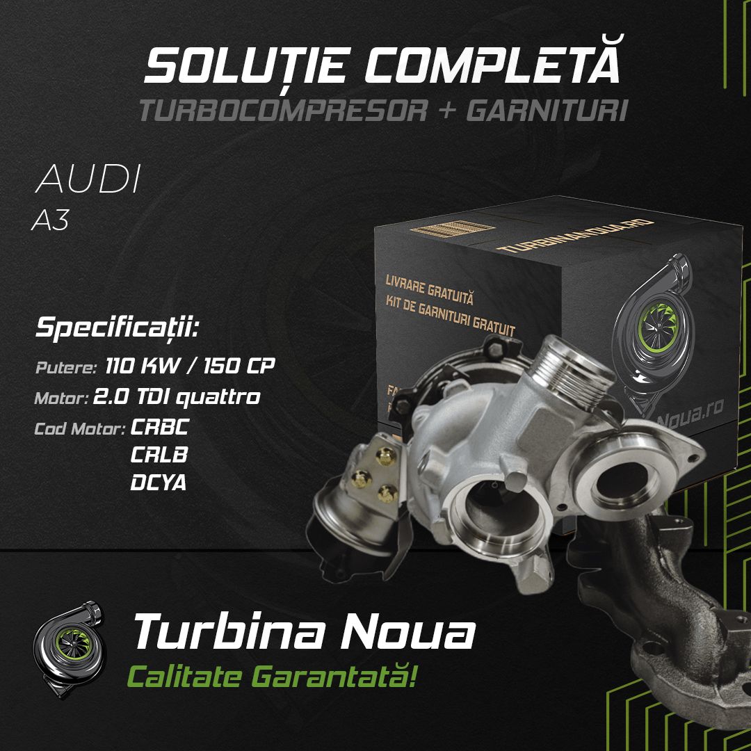 Turbina AUDI A3 2.0 TDI quattro 110 KW / 150 CP Noua - Image 2