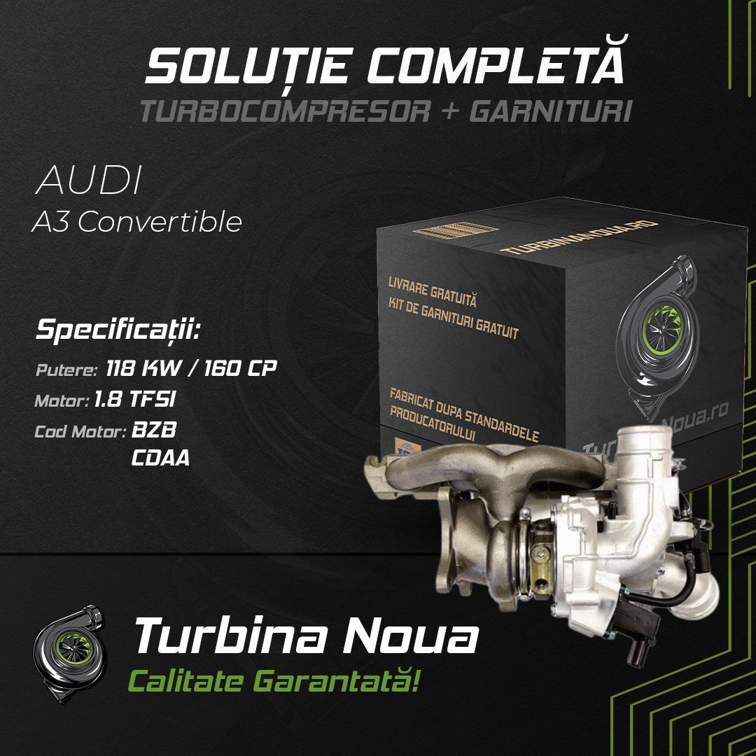Turbina AUDI A3 Convertible 1.8 TFSI 118 KW / 160 CP Noua - Image 2