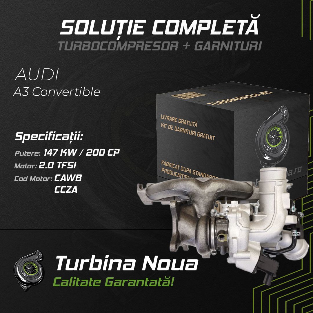Turbina AUDI A3 Convertible 2.0 TFSI 147 KW / 200 CP Noua - Image 2