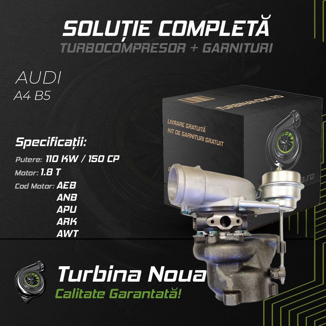 Turbina AUDI A4 B5 1.8 T 110 KW / 150 CP Noua - Image 2