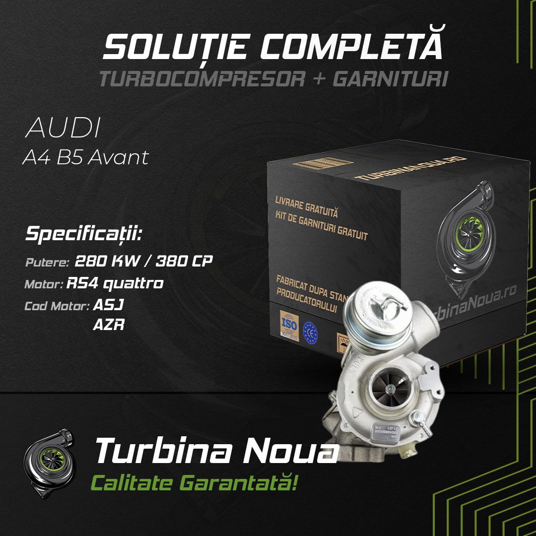 Turbina AUDI A4 B5 Avant RS4 quattro 280 KW / 380 CP Noua - Image 2