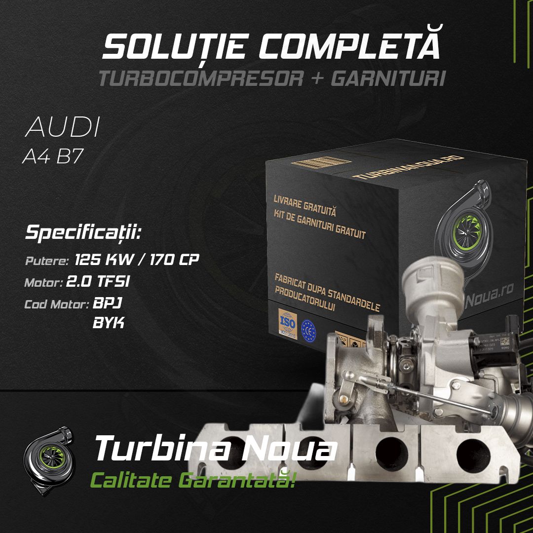 Turbina AUDI A4 B7 2.0 TFSI 125 KW / 170 CP Noua - Image 2