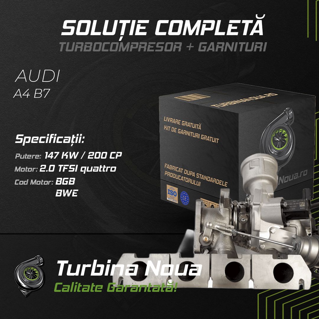 Turbina AUDI A4 B7 2.0 TFSI quattro 147 KW / 200 CP Noua - Image 2