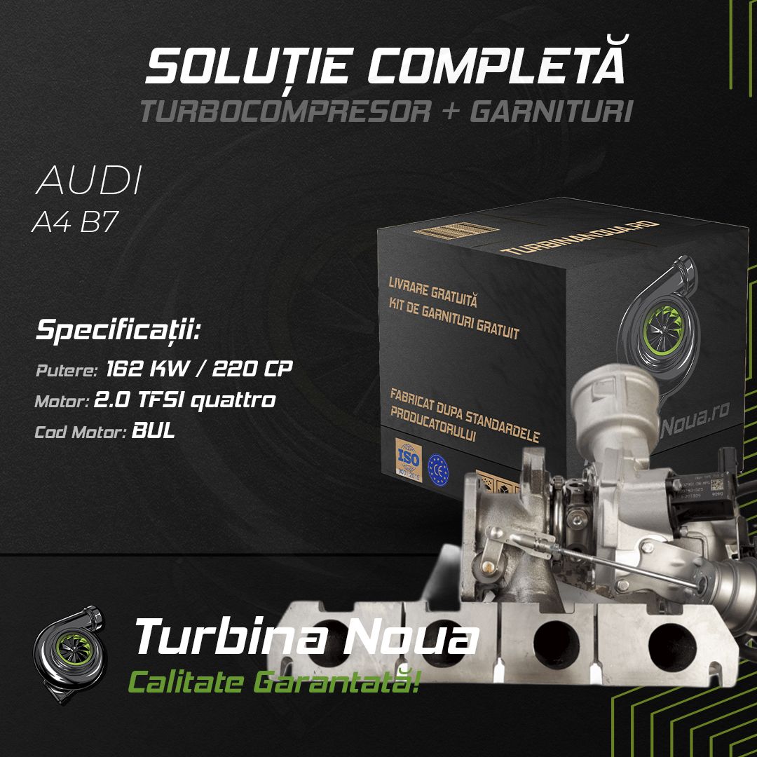 Turbina AUDI A4 B7 2.0 TFSI quattro 162 KW / 220 CP Noua - Image 2