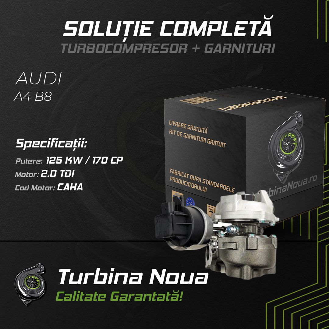 Turbina AUDI A4 B8 2.0 TDI 125 KW / 170 CP Noua - Image 2