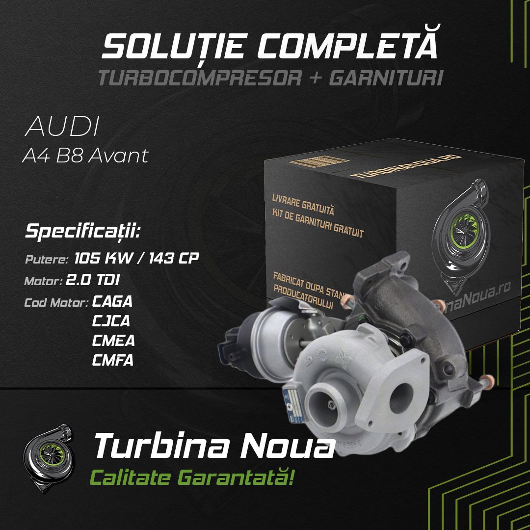 Turbina AUDI A4 B8 Avant 2.0 TDI 105 KW / 143 CP Noua - Image 2