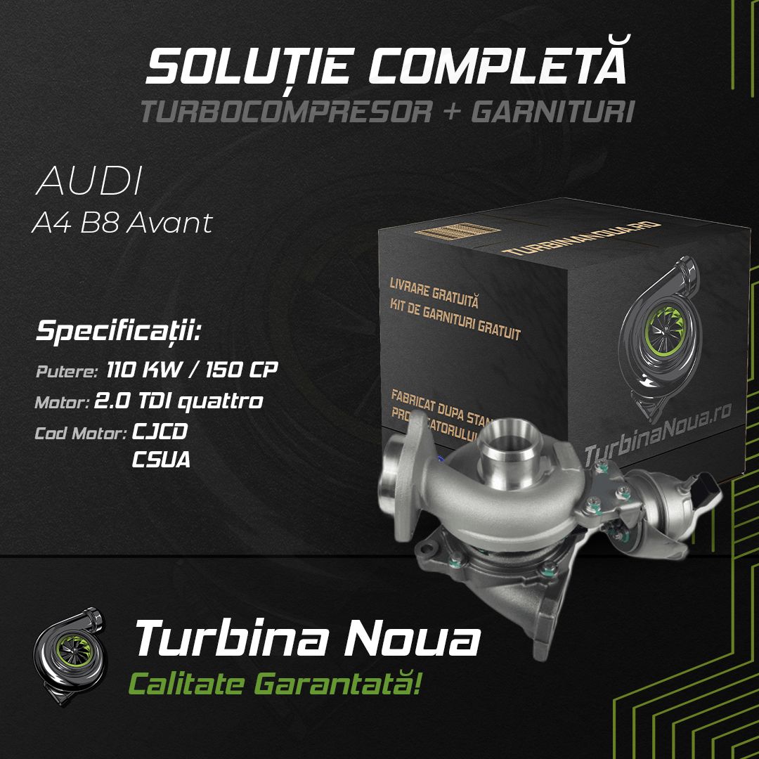 Turbina AUDI A4 B8 Avant 2.0 TDI quattro 110 KW / 150 CP Noua - Image 2