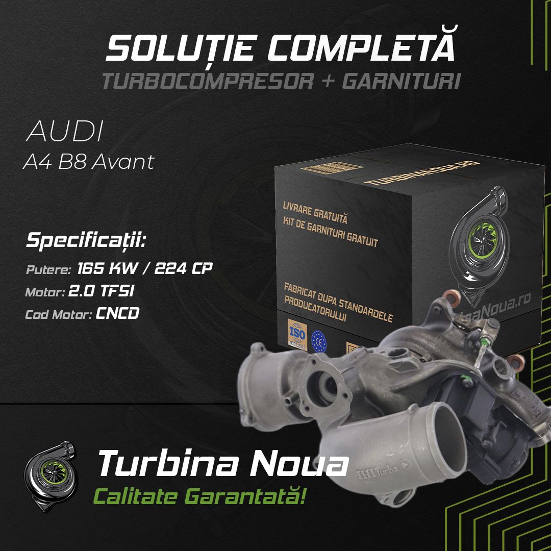 Turbina AUDI A4 B8 Avant 2.0 TFSI 165 KW / 224 CP Noua - Image 2