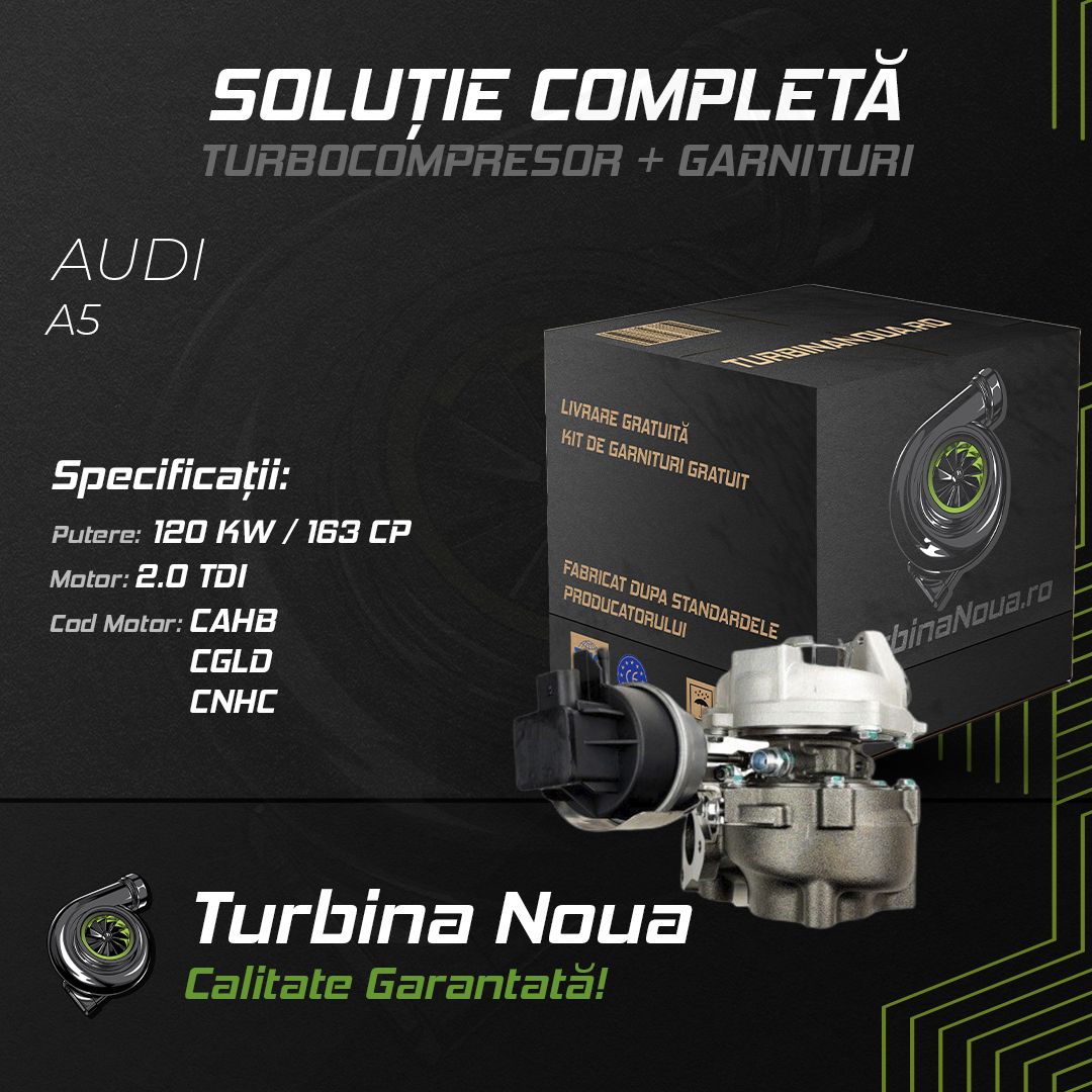 Turbina AUDI A5 2.0 TDI 120 KW / 163 CP Noua - Image 2