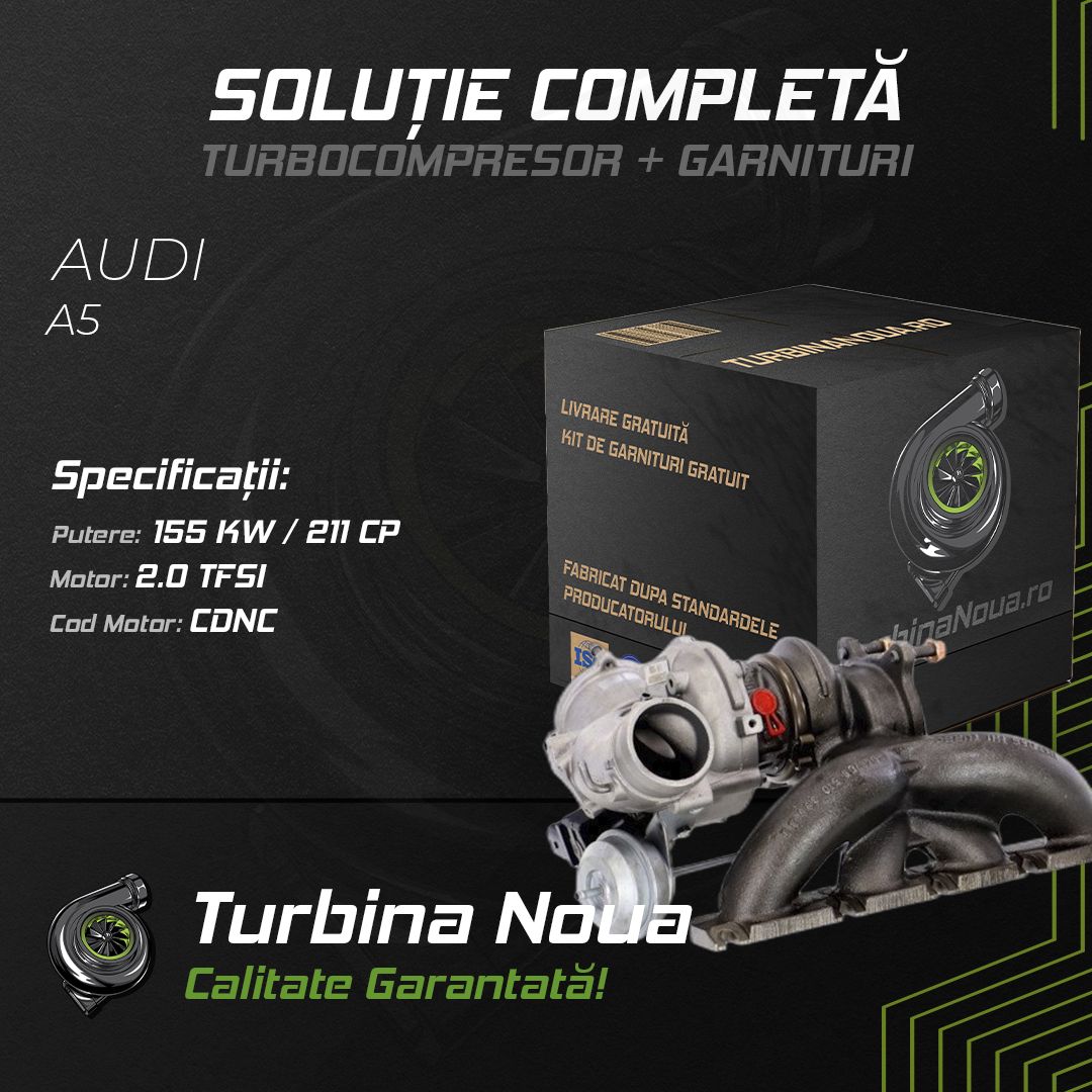 Turbina AUDI A5 2.0 TFSI 155 KW / 211 CP Noua - Image 2