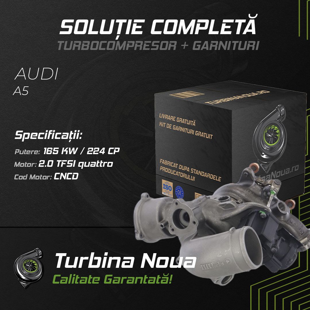 Turbina AUDI A5 2.0 TFSI quattro 165 KW / 224 CP Noua - Image 2