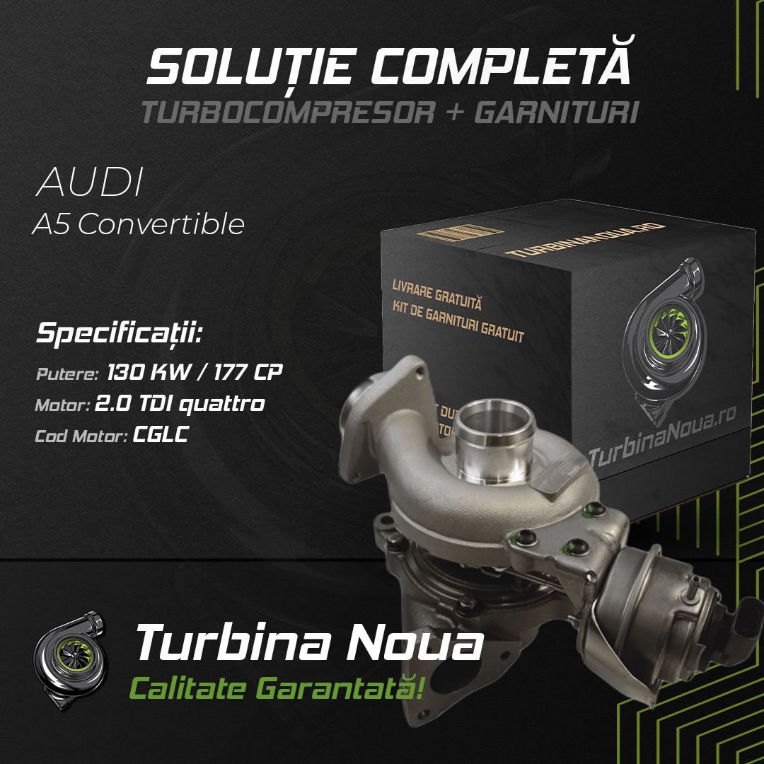 Turbina AUDI A5 Convertible 2.0 TDI quattro 130 KW / 177 CP Noua - Image 2