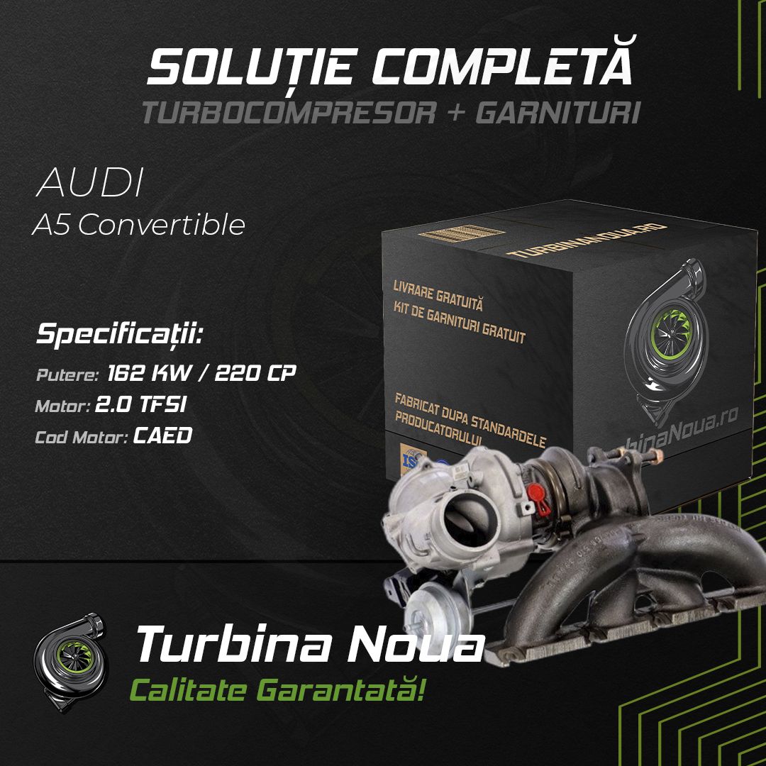 Turbina AUDI A5 Convertible 2.0 TFSI 162 KW / 220 CP Noua - Image 2