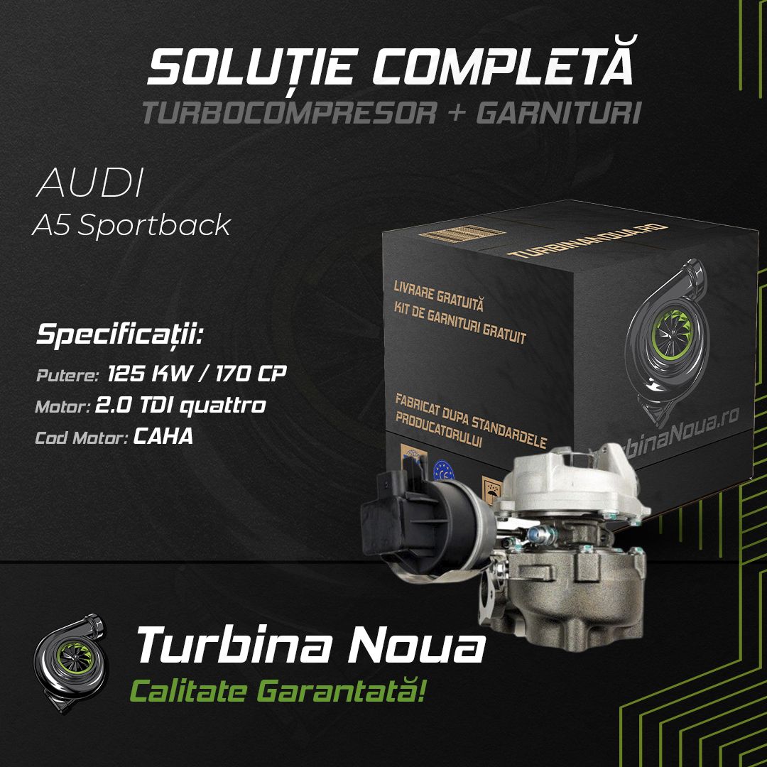 Turbina AUDI A5 Sportback 2.0 TDI quattro 125 KW / 170 CP Noua - Image 2
