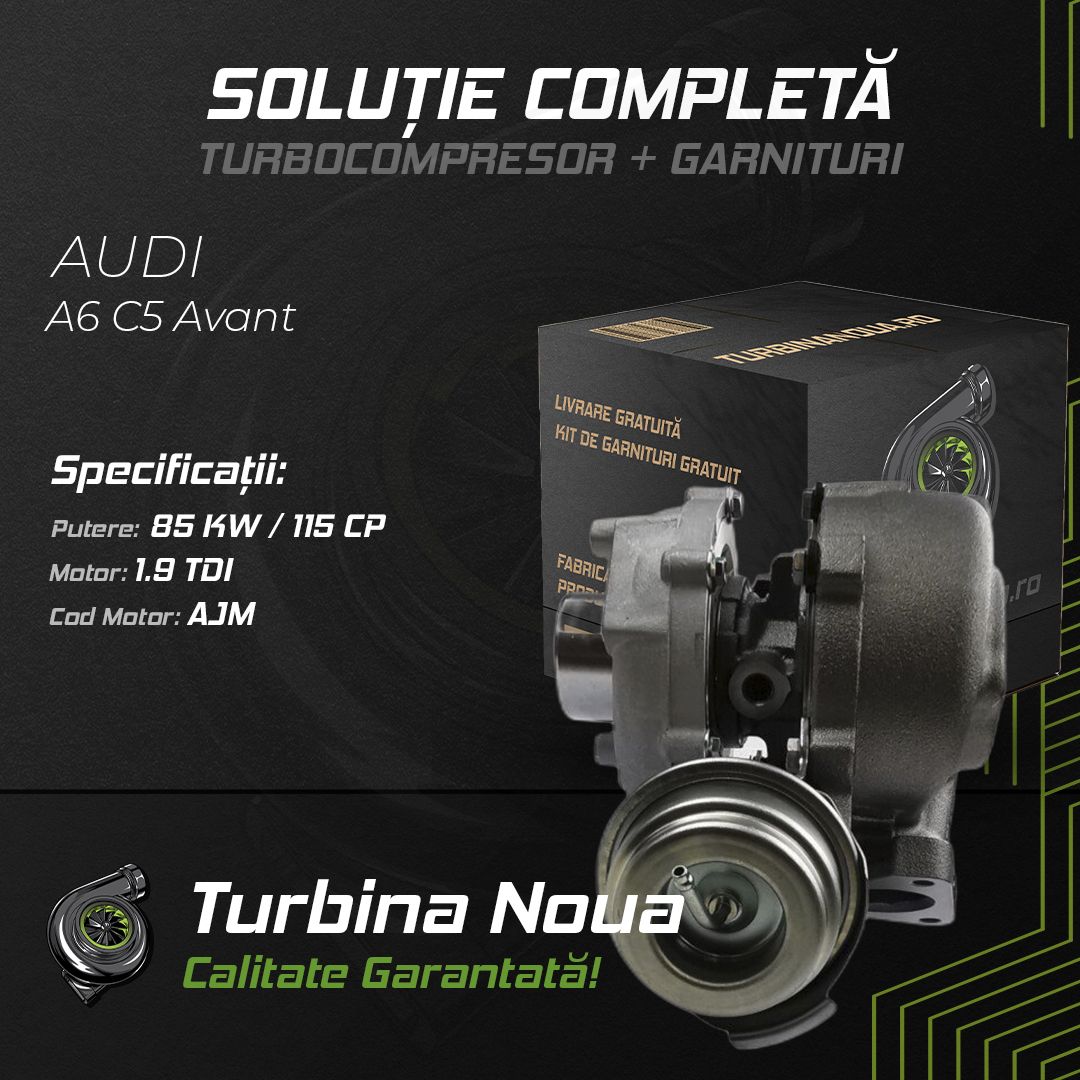 Turbina AUDI A6 C5 Avant 1.9 TDI 85 KW / 115 CP Noua - Image 2