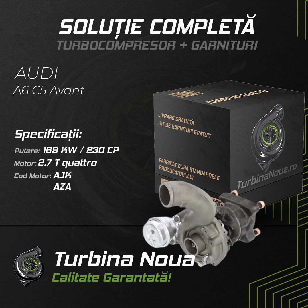 Turbina AUDI A6 C5 Avant 2.7 T quattro 169 KW / 230 CP Noua - Image 2