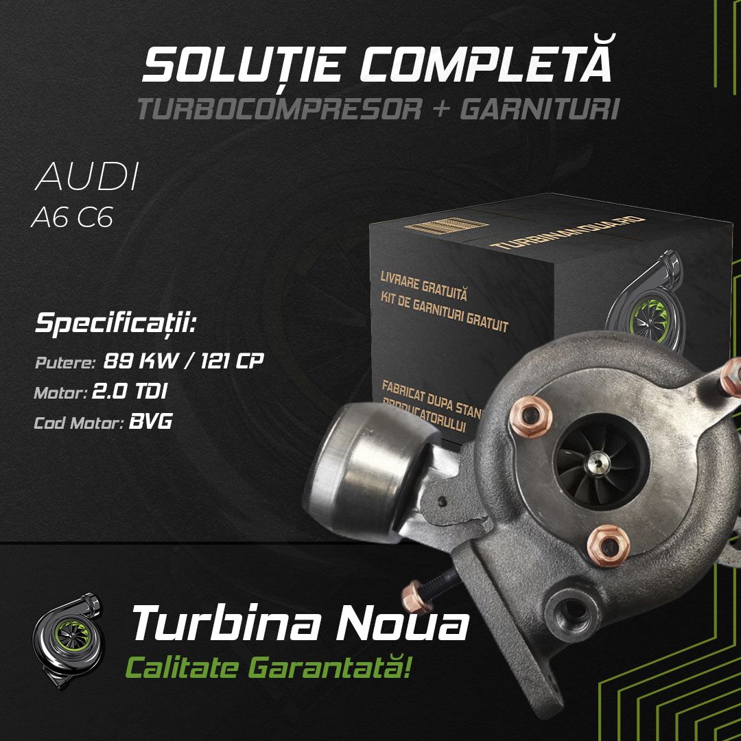 Turbina AUDI A6 C6 2.0 TDI 89 KW / 121 CP Noua - Image 2