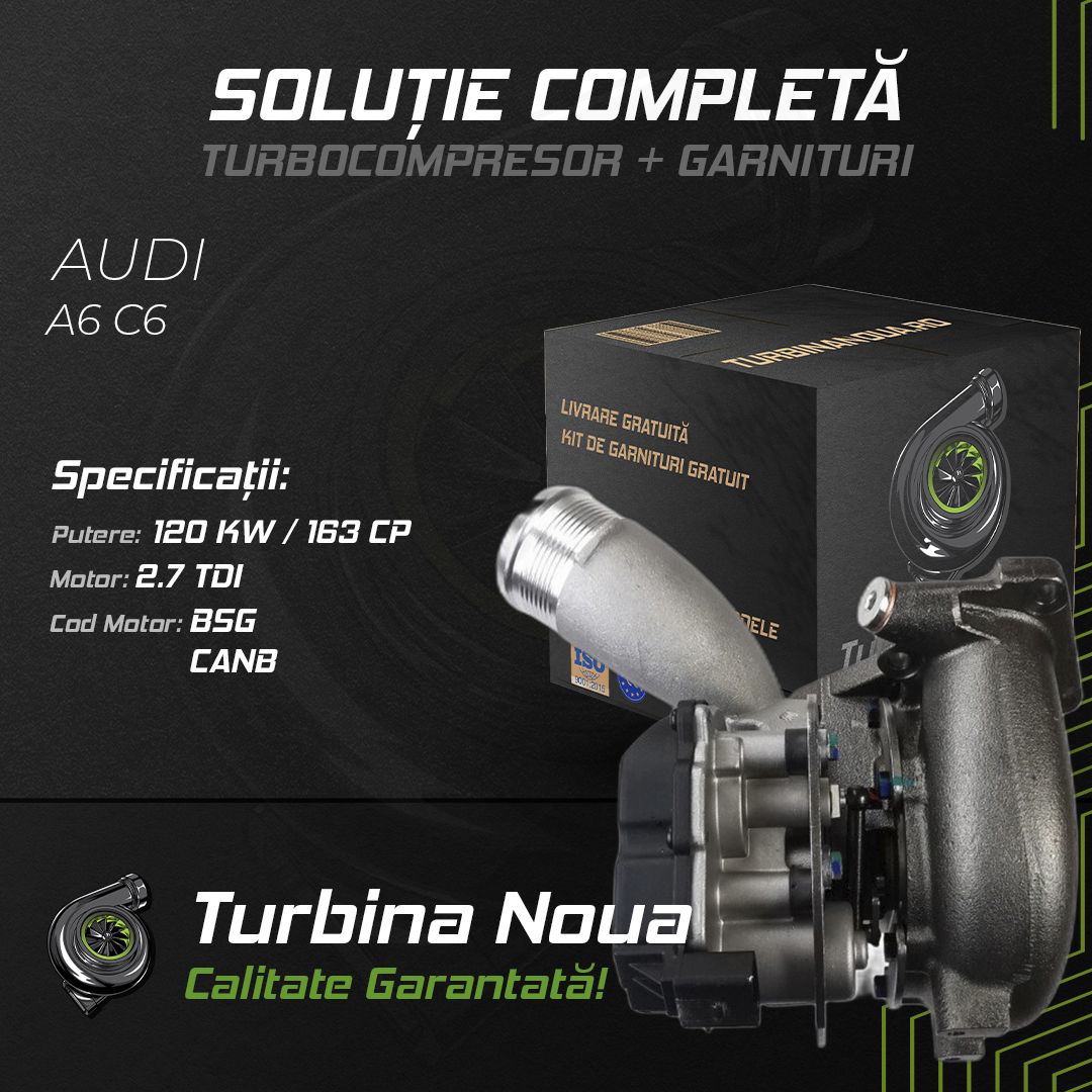 Turbina AUDI A6 C6 2.7 TDI 120 KW / 163 CP Noua - Image 2
