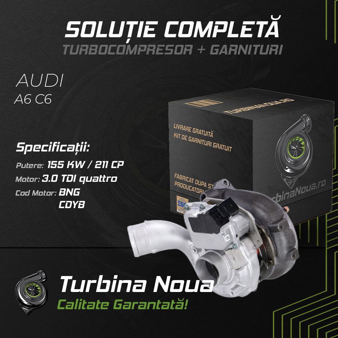 Turbina AUDI A6 C6 3.0 TDI quattro 155 KW / 211 CP Noua - Image 2