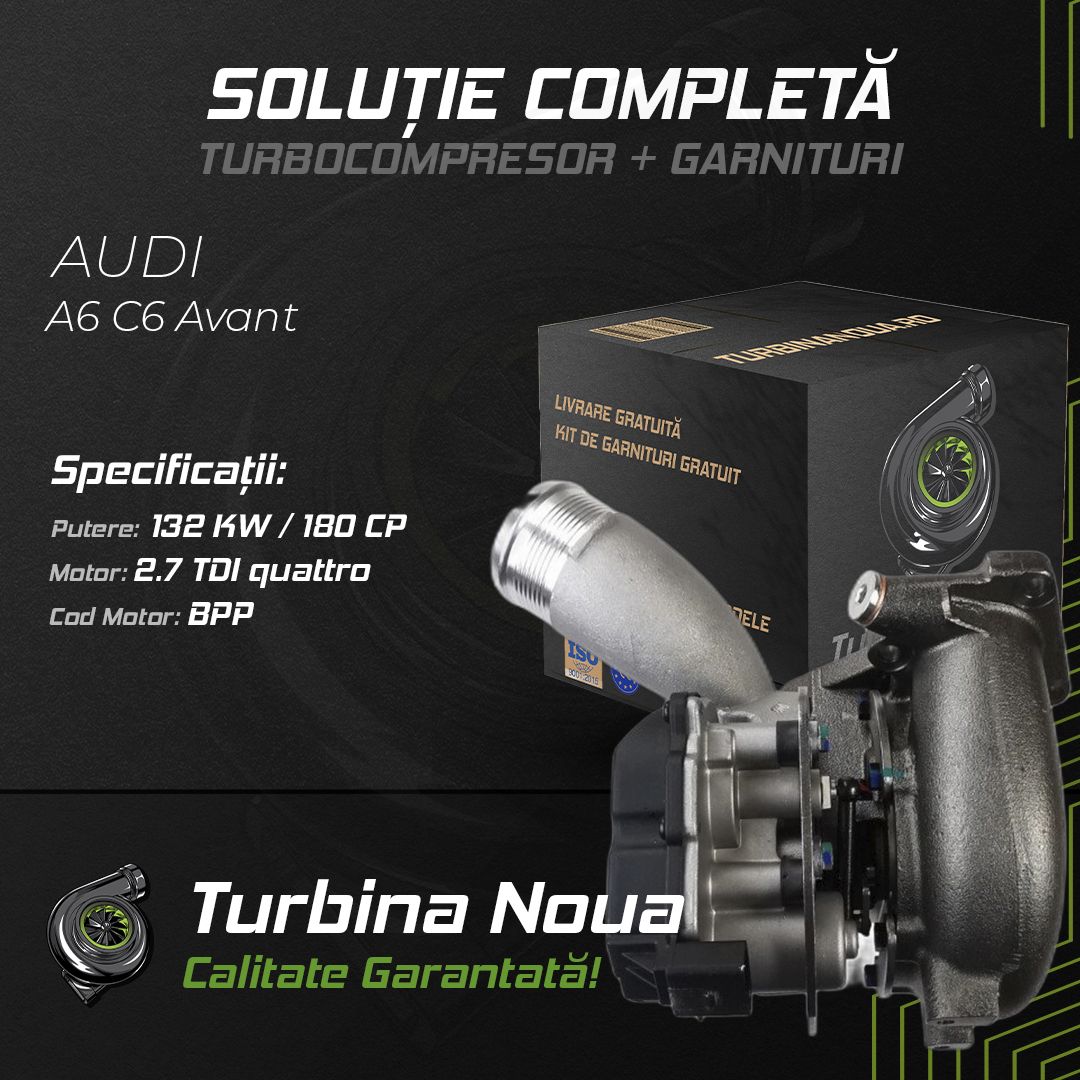 Turbina AUDI A6 C6 Avant 2.7 TDI quattro 132 KW / 180 CP Noua - Image 2