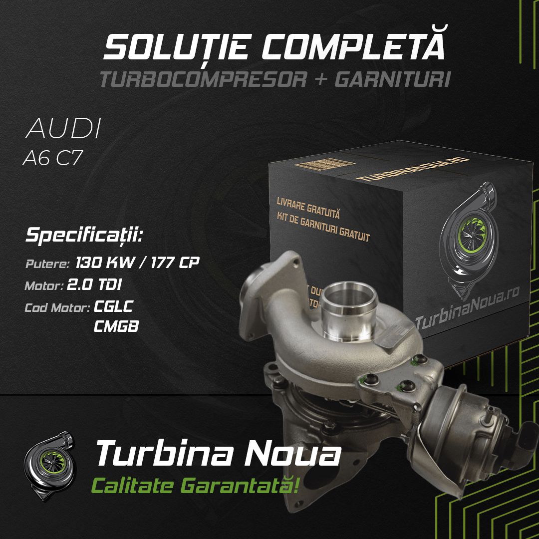 Turbina AUDI A6 C7 2.0 TDI 130 KW / 177 CP Noua - Image 2