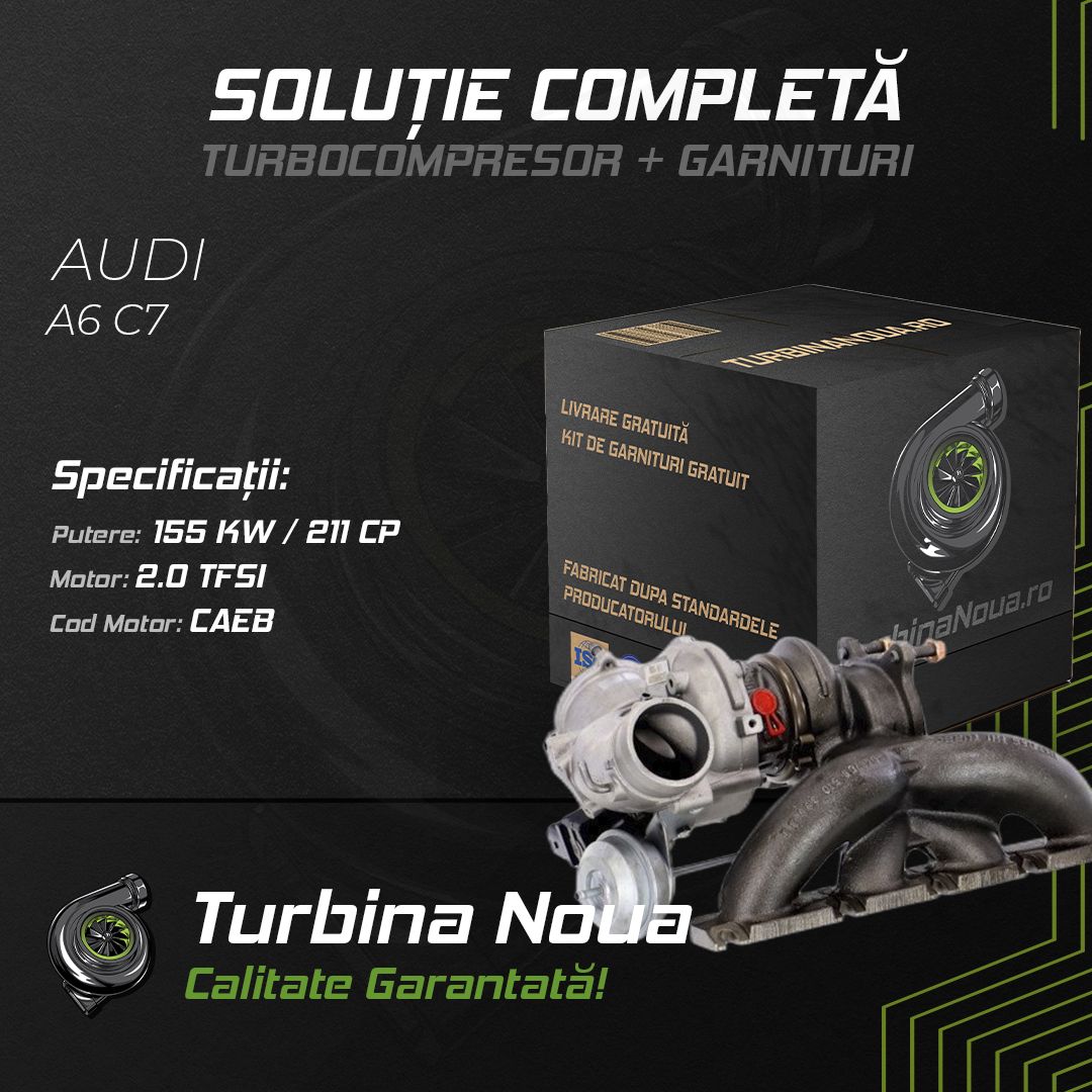 Turbina AUDI A6 C7 2.0 TFSI 155 KW / 211 CP Noua - Image 2