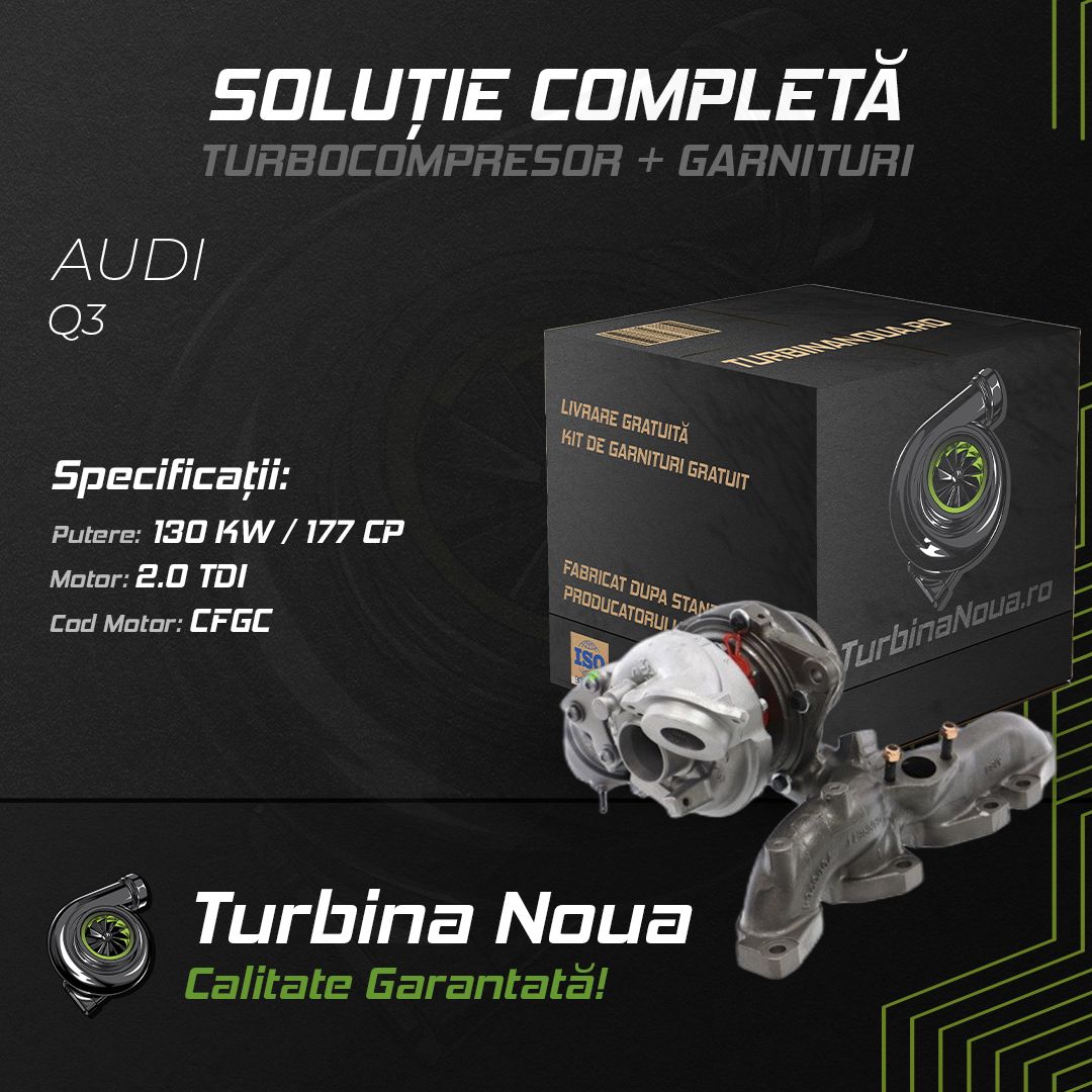 Turbina AUDI Q3 2.0 TDI 130 KW / 177 CP Noua - Image 2