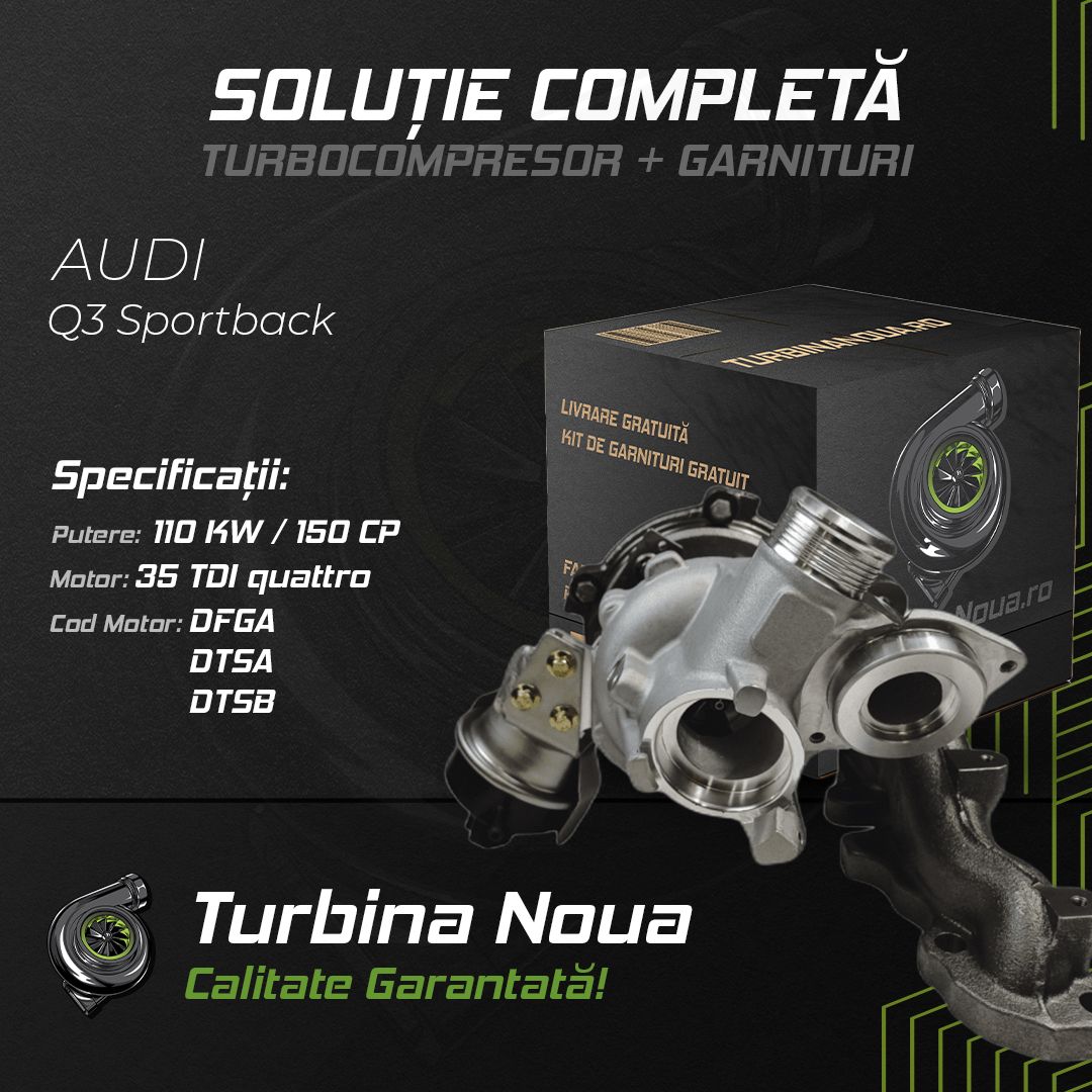 Turbina AUDI Q3 Sportback 35 TDI quattro 110 KW / 150 CP Noua - Image 2
