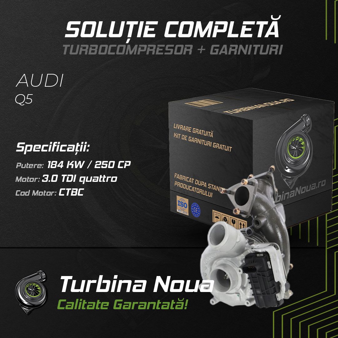 Turbina AUDI Q5 3.0 TDI quattro 184 KW / 250 CP Noua - Image 2