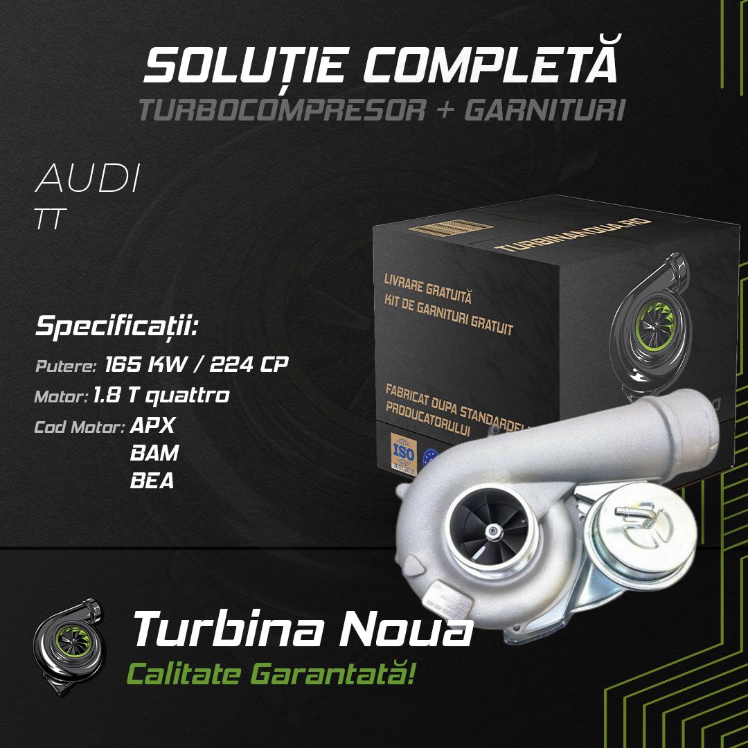 Turbina AUDI TT 1.8 T quattro 165 KW / 224 CP Noua - Image 2