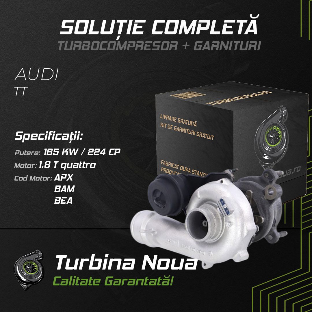 Turbina AUDI TT 1.8 T quattro 165 KW / 224 CP Noua - Image 2