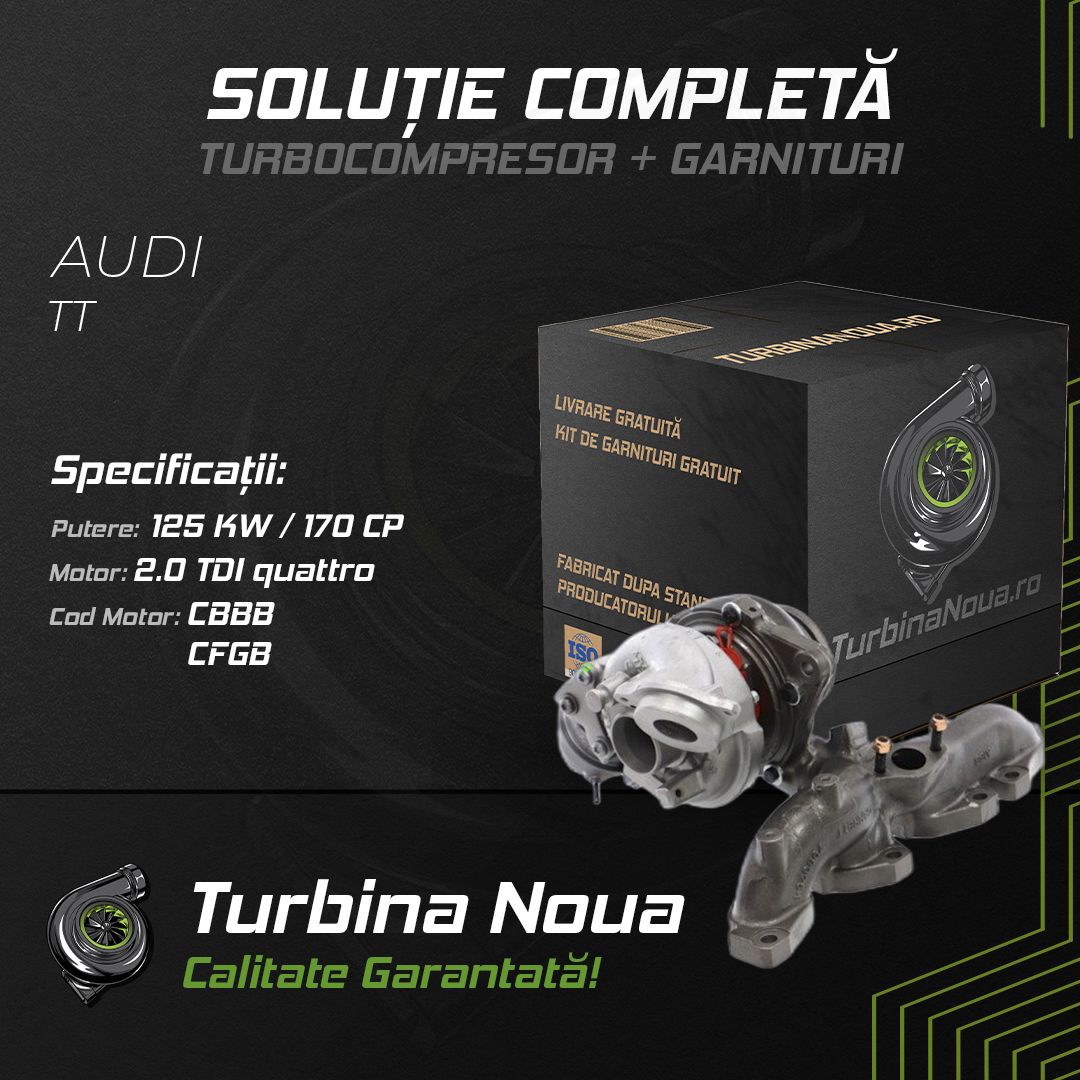 Turbina AUDI TT 2.0 TDI quattro 125 KW / 170 CP Noua - Image 2