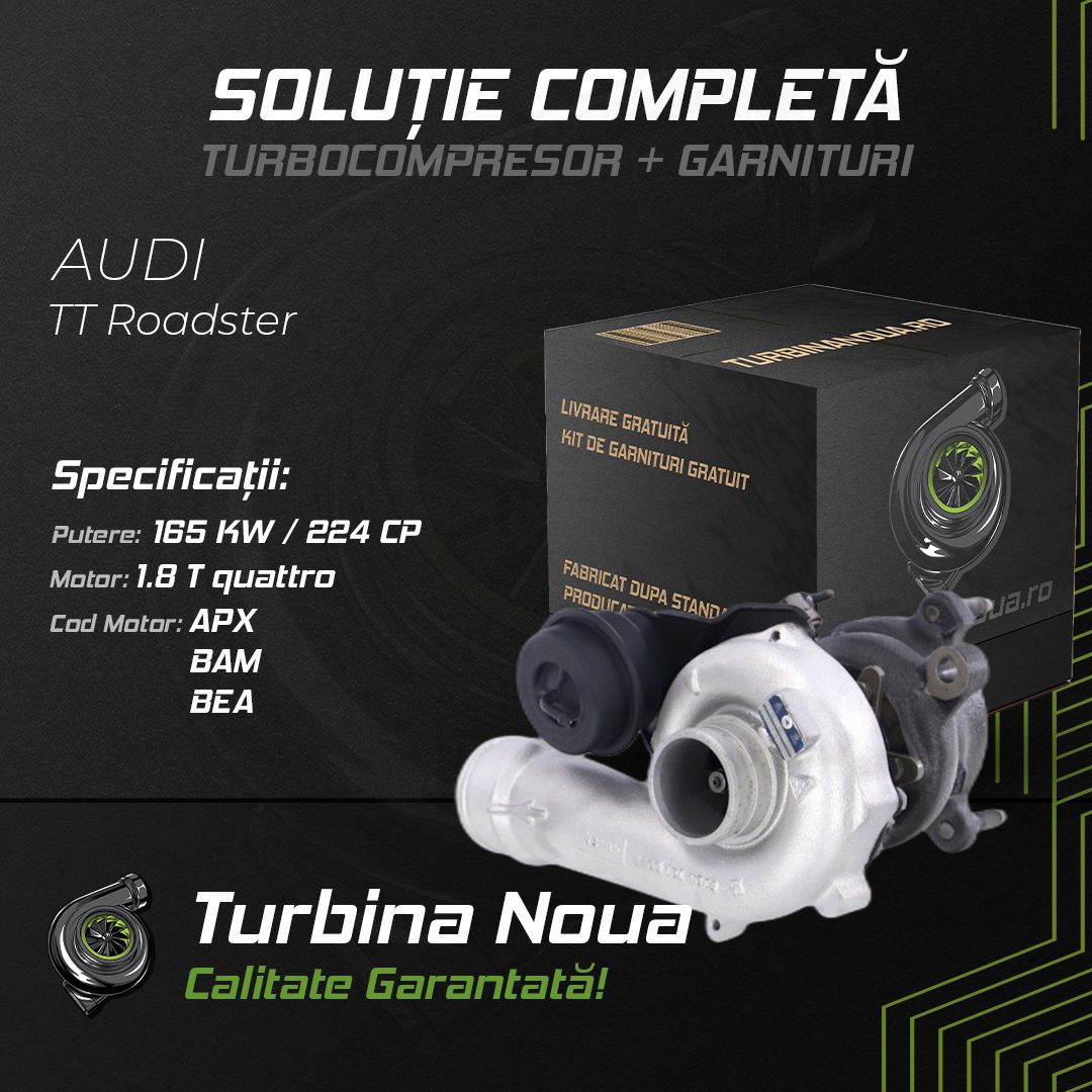Turbina AUDI TT Roadster 1.8 T quattro 165 KW / 224 CP Noua - Image 2
