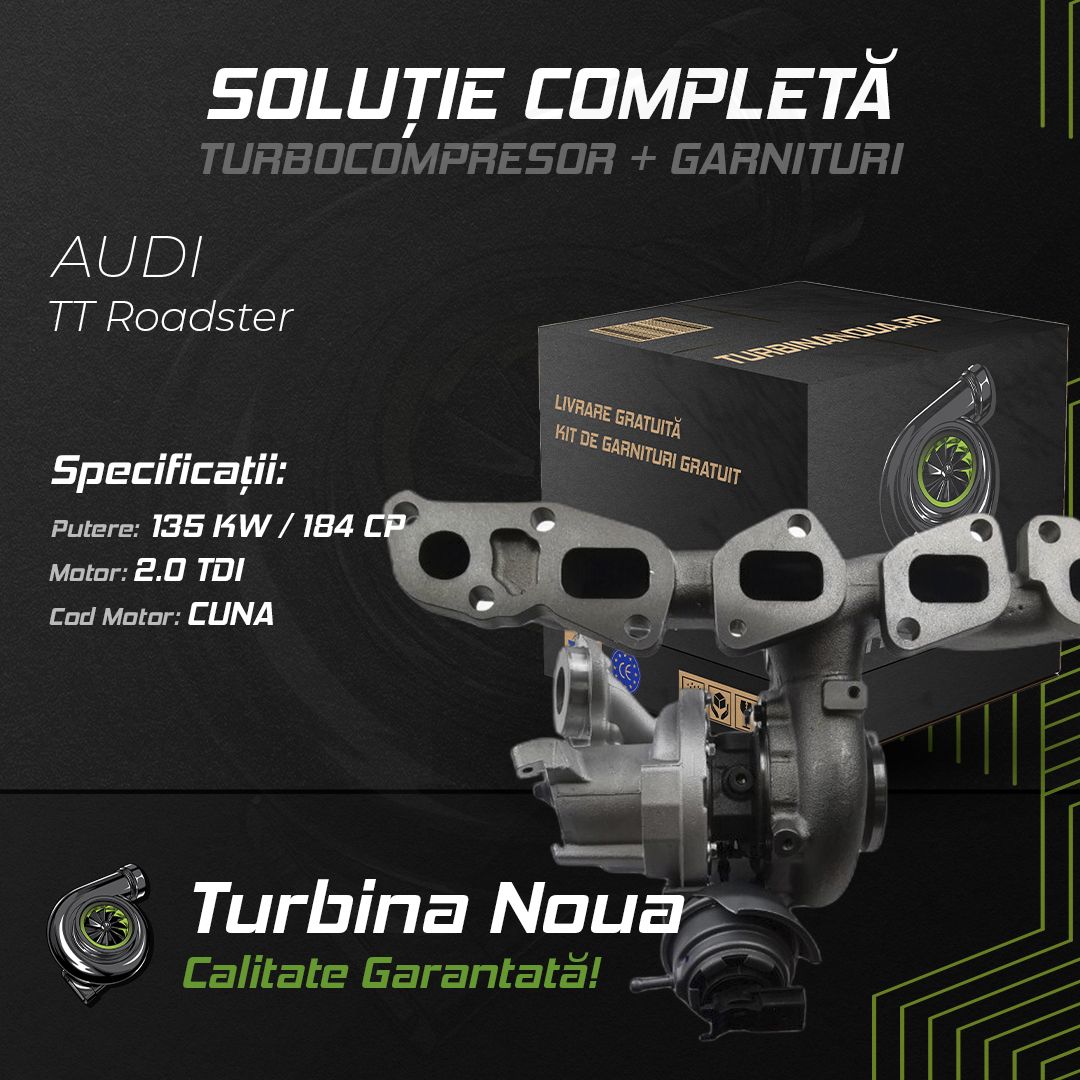 Turbina AUDI TT Roadster 2.0 TDI 135 KW / 184 CP Noua - Image 2