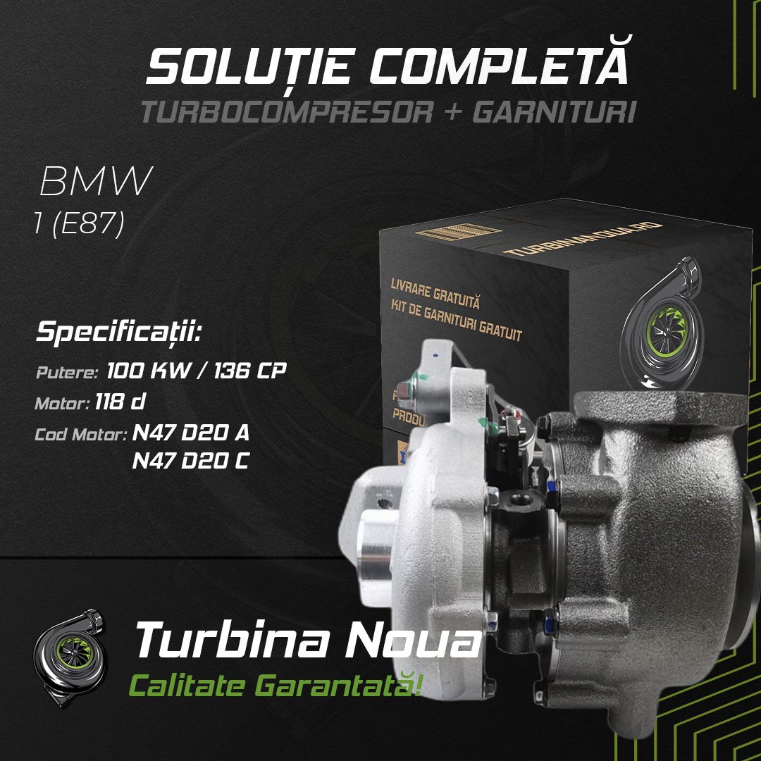 Turbina BMW 1 (E87) 118 d 100 KW / 136 CP Noua - Image 2