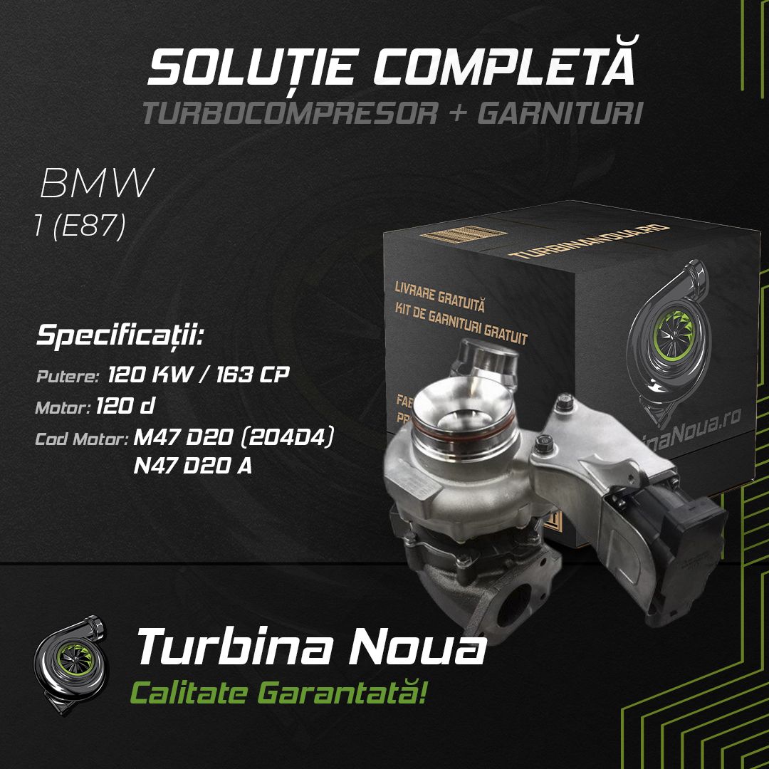 Turbina BMW 1 (E87) 120 d 120 KW / 163 CP Noua - Image 2
