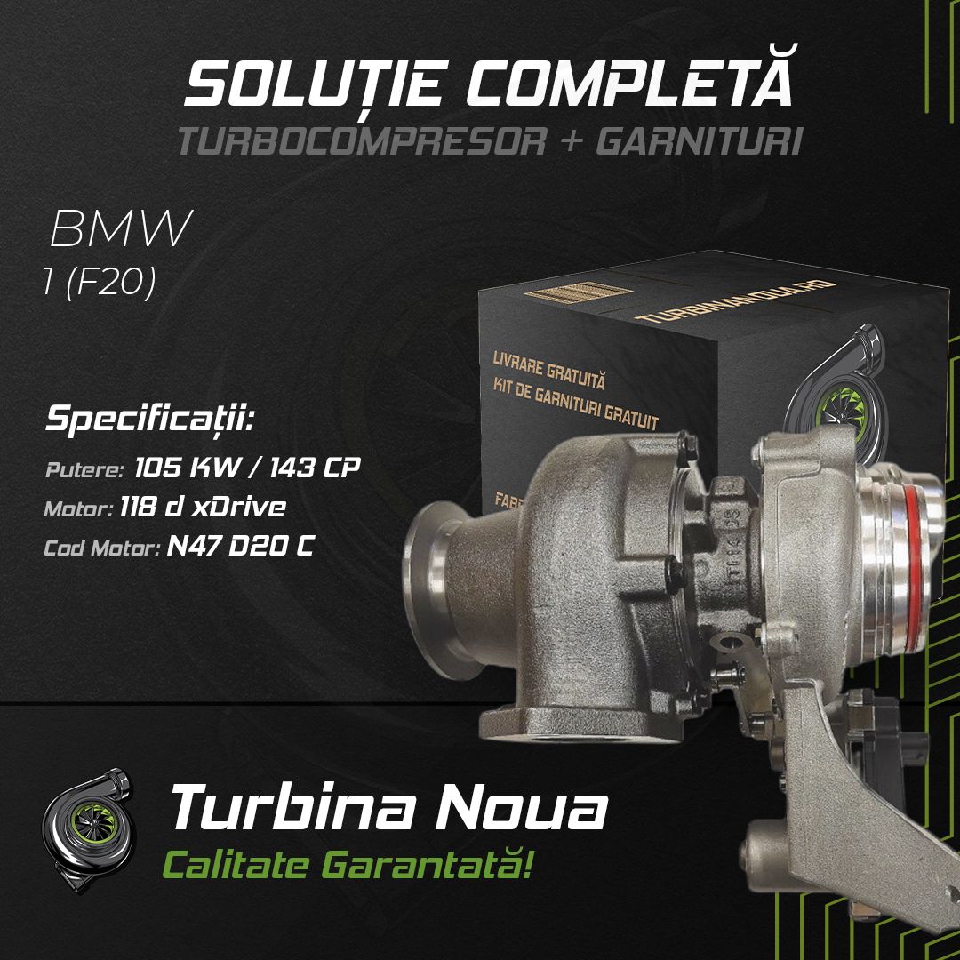 Turbina BMW 1 (F20) 118 d xDrive 105 KW / 143 CP Noua - Image 2