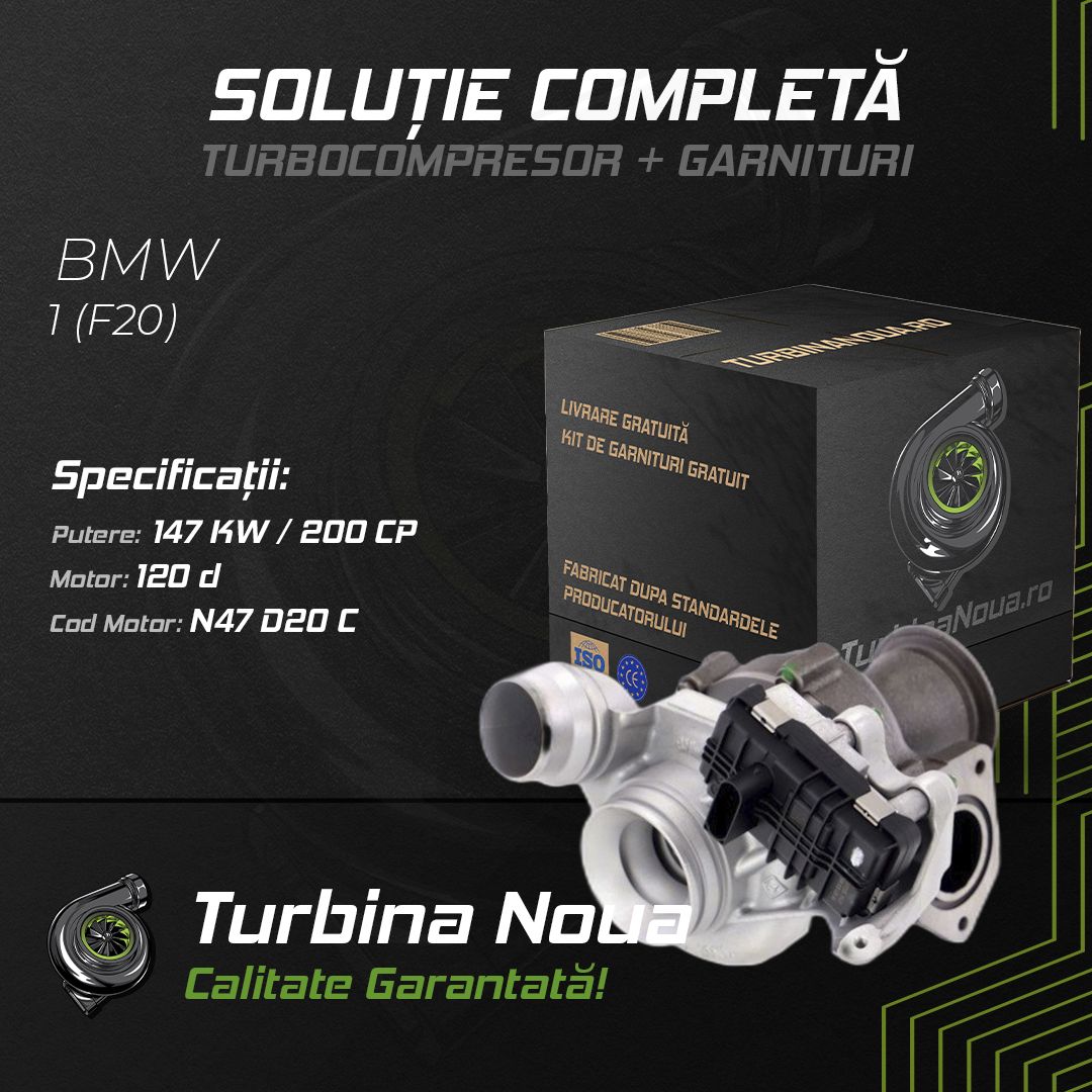 Turbina BMW 1 (F20) 120 d 147 KW / 200 CP Noua - Image 2