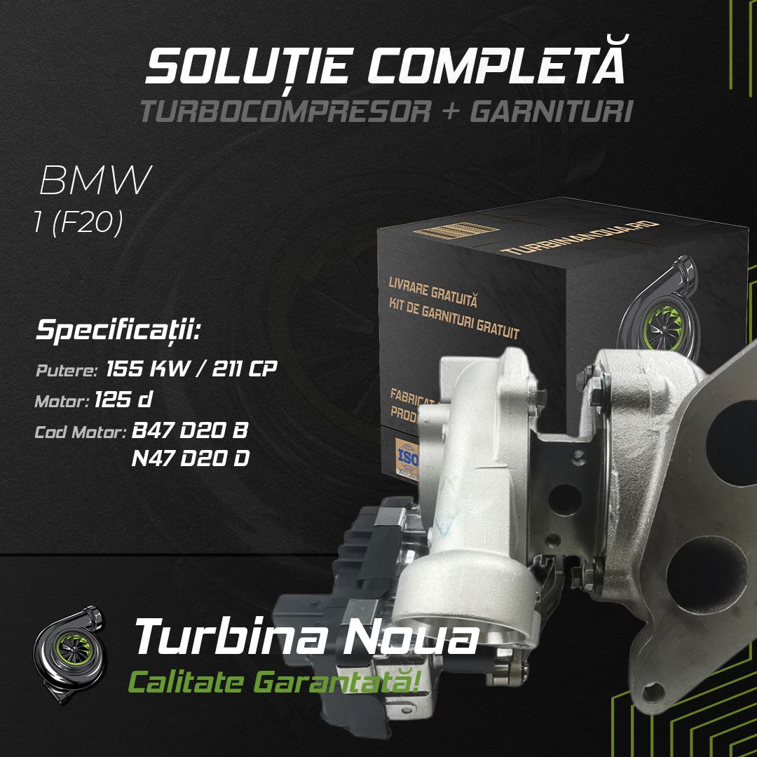 Turbina BMW 1 (F20) 125 d 155 KW / 211 CP Noua - Image 2