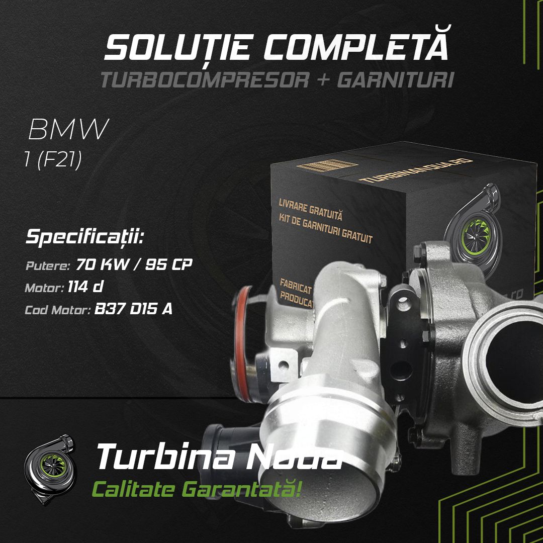 Turbina BMW 1 (F21) 114 d 70 KW / 95 CP Noua - Image 2